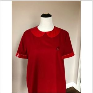 LOVE MOSCHINO Peter Pan Collar A line Dress SZ 12